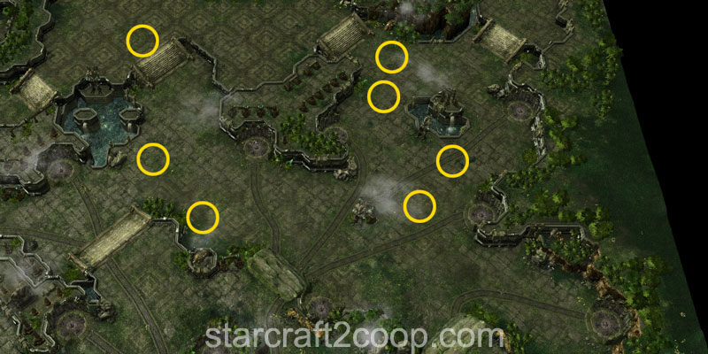 Harass Wave Spawn Positions for Bot Wave 3