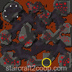 Minimap of Molten Salamander spawn location